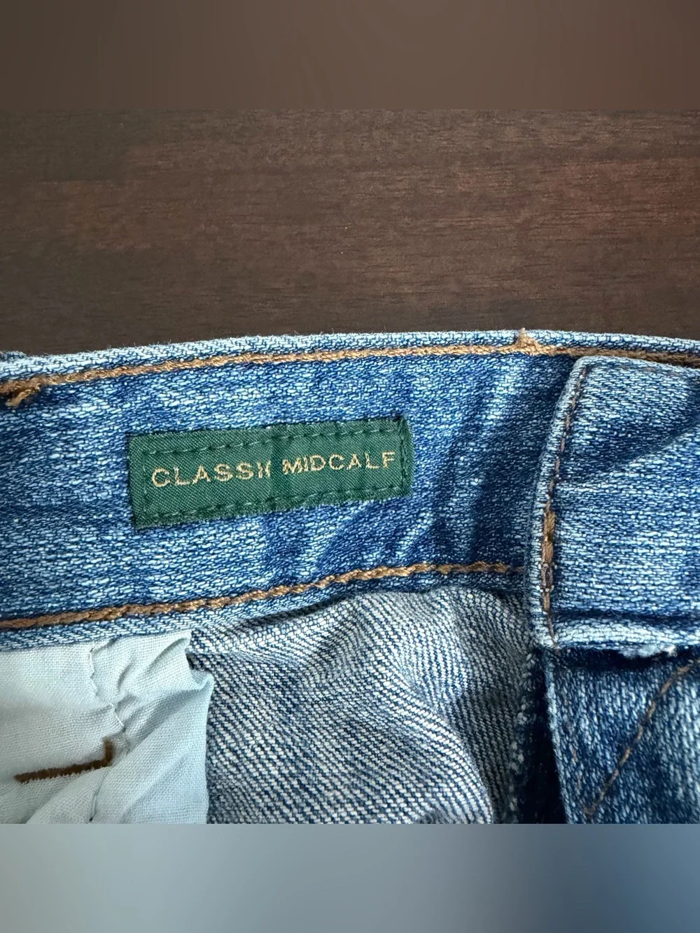 Lauren Ralph Lauren 18W Classy Midcalf Cropped Jeans Plus Size Denim